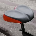 thumbnail image 3 of ziyahi Bicycle Saddle Soft Cushion Pad Widen Thicken Mountain Cycling black red, 3 of 9