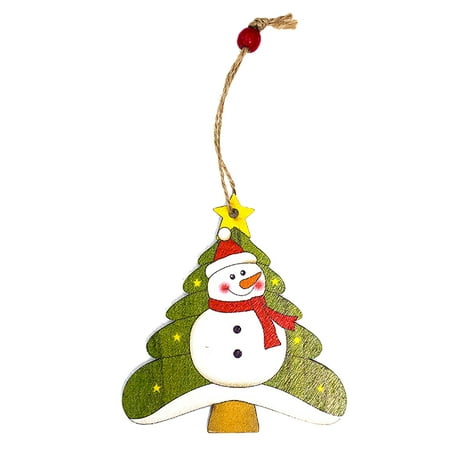 

Veki Christmas Decoration Wooden Painted Snowman Hanging Board Christmas Decoration Pendant Vintage 1970 s Christmas Decorations