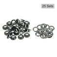 thumbnail image 3 of 25 Set 5.5mm Hole Copper Grommets Eyelets Dim Grey for Fabric Leather Canvas Clothing, 3 of 5