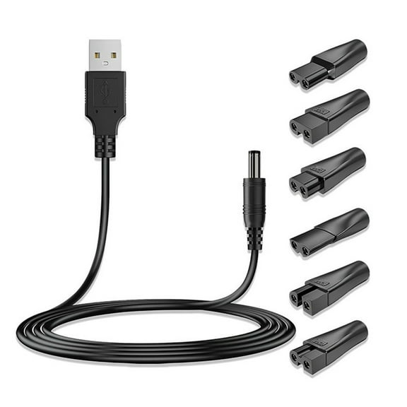 lixuesong USB Charging Cord Set for Electric Shavers Beard Trimmers Power Cable Hairdressers Beauty Instruments Accessories