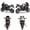 black 2, variant on Dirtbike 49cc Gas, Motocross Bike 40km/h 2-Stroke Chain Drive Pull Start 100kg Load Blue
