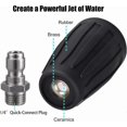 thumbnail image 2 of Rotating Turbo Nozzle with 5 Tips, 1/4" Quick Connect, 3600 PSI, 2.5 Orifice for Pressure Washer, 2 of 5