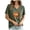 Army Green, variant on Fall Halloween Thanksgiving V Neck Shirt for Women Funny Pumpkin Graphic Stripe Short Sleeve Tops