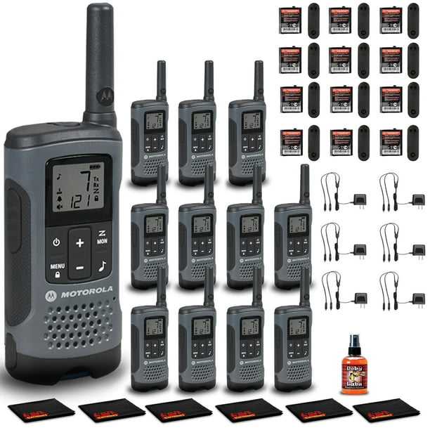 6 x Motorola Talkabout T200 FRS/GMRS TwoWay Radios (2Pack, Gray