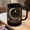 Black, variant on Crescent Moon Wildflower Mug Dark Cottagecore Design Coffee Mug Dark Aesthetic Ceramic Cup
