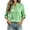 *Green^, variant on ClodeEU Women's Stand Collar V Neck Button Down Roll Tab Long Sleeve Striped Shirt,Casual Loose Blouse Top Black,Women's Plus L