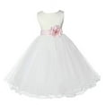 thumbnail image 2 of Ekidsbridal Ivory Tulle Rattail Edge Flower Girl Dresses Pretty Princess Ballroom Father Daughter Dance Gown Christening 829T 2, 2 of 3