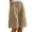 Khaki, variant on snilers Womens Wide Leg Shorts Summer Beach Casual Short Pants Loose Knee Length Sweatpants Elastic Waist Trousers