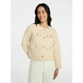 thumbnail image 4 of Time and Tru Women's Quilted Cotton Jacket, Sizes XS-XXXL, 4 of 6