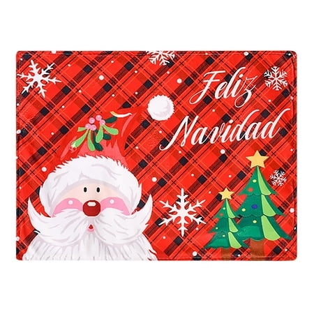 

Randolph Red And Black Christmas Table Placemats Christmas Rustic Vintage Washable Table Mats