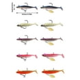 thumbnail image 3 of Jigs Head Fishing Lures with Sequins/Treble Hook Soft Baits Artificial Swimbait T-Tail Slow Jigging Wobblers ​for Trout, 3 of 9