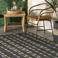 thumbnail image 7 of nuLOOM Kiernan Vertical Teardrop Stripe Indoor/Outdoor Area Rug, 9' 6" x 12', Kiernan Charcoal, 7 of 7