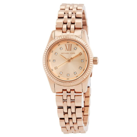 Michael Kors Lexington Three-Hand Rose Gold-Tone Stainless Steel Women's Watch (Model: MK4739)