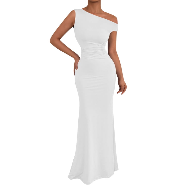 asymmetrical fishtail dress Zendaya | Red Asymmetric-Neck Fishtail Maxi Dress With Sash