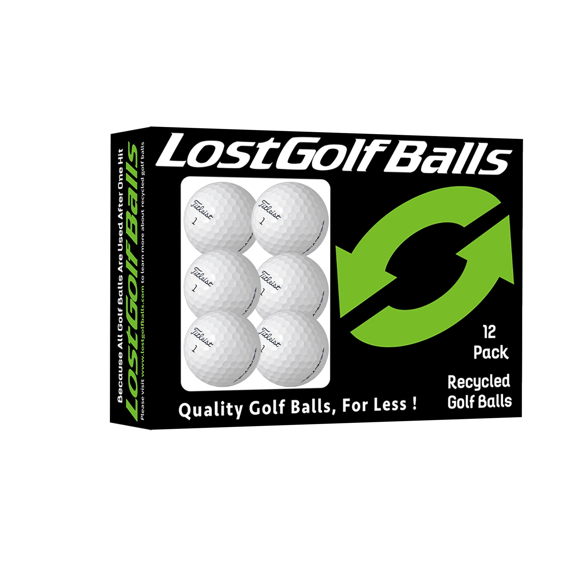 Titleist Pro V1 Golf Balls, Good, 3a, AAA Quality 12 Pack, White