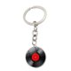 thumbnail image 2 of Llavero con colgante de piedras preciosas de tiempo de grabación de vinilo negro, llavero de metal creativo, accesorios para colgar, 2 of 6