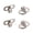 Silver, variant on Gold or Silver Earring Backs With Secure 8 Shape Structure For Large Earrings Comfort Fit Generic Compatibility