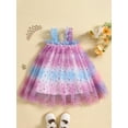 thumbnail image 2 of Bagilaanoe Toddler Baby Girl Summer Cami Dress Star Sequin Sleeveless A-line Princess Dresses 6M 12M 18M 24M 3T 4T Kids Patchwork Tulle Skirt, 2 of 8