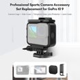 thumbnail image 4 of Jaula de cámara Andoer Sports Camera Housing Case Set Marco protector Jaula + Cubierta lateral + Protector de lente de vidrio templado + Reemplazo de cubierta de lente para GoPro 10 9 Andoer Jaula de cámara, 4 of 7