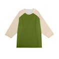 thumbnail image 7 of 3/4 Sleeve Mens Casual Raglan Jersey Baseball Tee Shirt Green XL, 7 of 7