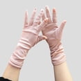 thumbnail image 2 of COMVALUE Women’s Summer Sun Protection Driving Gloves Non-slip Touchscreen Sunblock Mid-Length Gloves for Cycling Riding (Pink, One Size), 2 of 4