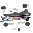 Classic Accessories StormPro HeavyDuty Outboard SkiBoat Cover, Fits boats 18 ft 6 in 19 ft 6