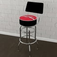 thumbnail image 4 of Trademark Gameroom Carolina Hurricanes Logo Bar Stool with Back Rest, 4 of 5