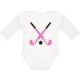 thumbnail image 3 of Inktastic Field Hockey Sticks Girls Long Sleeve Baby Bodysuit, 3 of 5