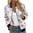 thumbnail image 2 of Jindong Veste à Fermeture Éclair Imprimée pour Femmes Automne et Hiver, 2 of 6