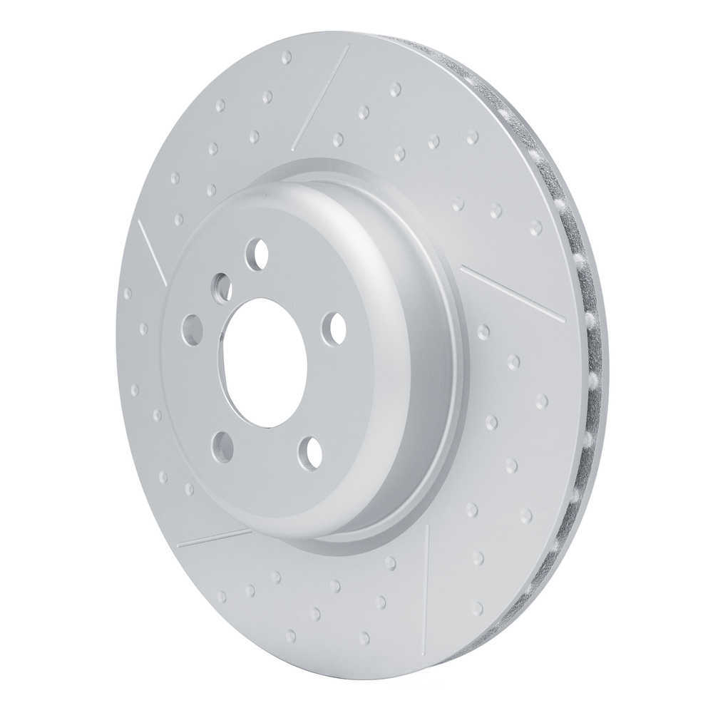 Dynamic Friction Company 644-31196D DFC Geospec Coated Rotor - Dimpled And Slotted