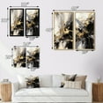 thumbnail image 4 of Designart "Fluid Fusion in Gold and Grey II" Abstract Wall Art Set Of 2 - Gold Abstract Canvas Set For Living Room Decor, 4 of 7