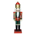 thumbnail image 2 of Figura de Cascanueces de Navidad de madera, estatua de pie de 14 pulgadas, figurita de Cascanueces tradicional para decoración de regalo para SM SunniMix figura del soldado cascanueces, 2 of 8