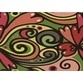 thumbnail image 1 of Ahgly Company Indoor Rectangle Patterned Blood Night Red Area Rugs, 2' x 3', 1 of 1