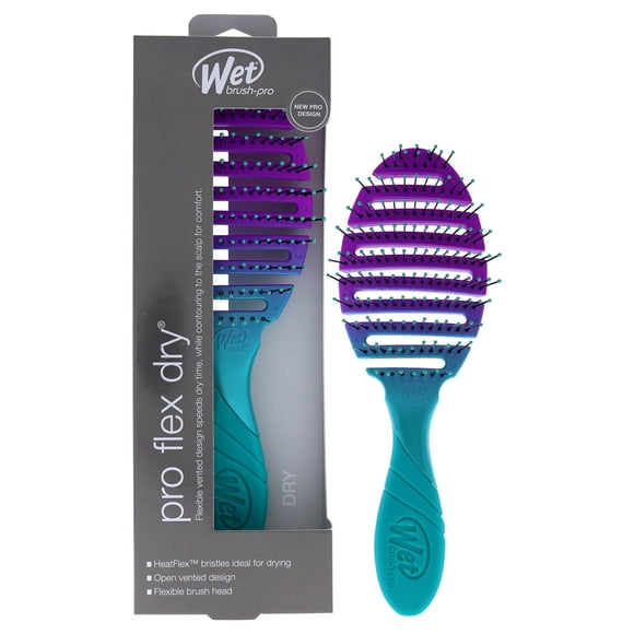 Pro Flex Dry Brush - Teal Ombre par Wet Brush pour Unisexe - 1 Pc Brosse à Cheveux