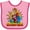 Pink and Fuchsia, variant on Inktastic Soccer Girl Superhero Girls Baby Bib