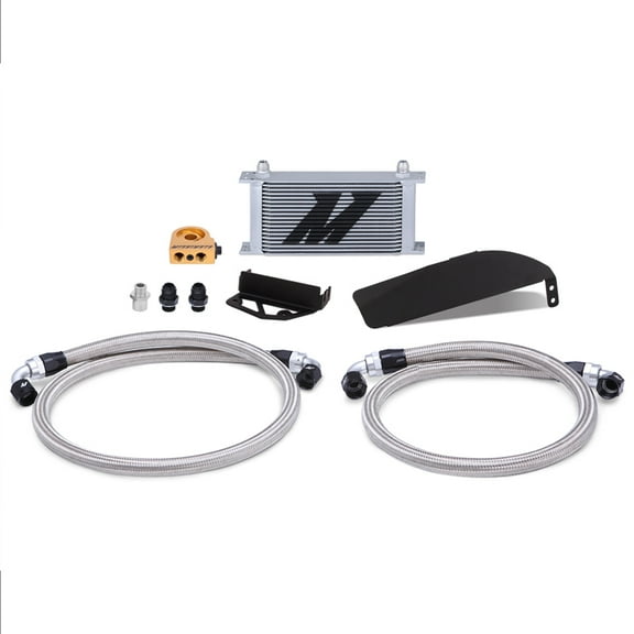 Mishimoto MMOC-CTR-17TSL Oil Cooler Kit Compatible With Honda Civic Type R 2017-2021 Silver