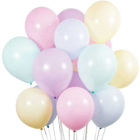 Pastel Colors 12-inch Latex Balloons 15 Per Pack
