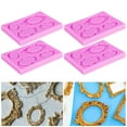 thumbnail image 4 of Picture Frames Silicone , Photo Frame Silicone  Pink Decorating Photo Frame  4pcs  For Family For Kitchen, 4 of 8