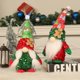 thumbnail image 2 of Decoraciones navideñas de gnomos con lentejuelas estilo nórdico Nisse Tomte Peluche de Papá Noel, 2 of 5