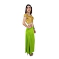 thumbnail image 5 of Sari Petticoat Stitched Indian Saree Petticoat Adjustable Waist Sari Skirt (Apple Green), 5 of 7