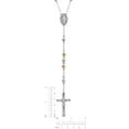 thumbnail image 4 of Men's Stainless Steel Two-Tone Rosary, 19.5", 4 of 5