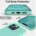 thumbnail image 3 of HSHDLDF Compatible with iPhone 12 Pro Max Case, Soft Liquid Silicone Full Body Protective Slim Case with [Anti-Scratch Microfiber Lining] [Camera Protective] [Support Wireless Charging] Sea Blue, 3 of 7