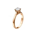 thumbnail image 3 of 3/4 CT Diamond Engagement Ring in 14K Rose Gold (I-J color,I1-SI2 clarity) Solitaire Cathedral Round, 3 of 4