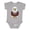 AC-Heather Grey, variant on Cute Eagle Bird Boys or Girls Baby Bodysuit