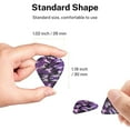 thumbnail image 4 of 6 Pack Guitar Picks Plectrums Purple Camouflage Guitar Pick Guitar Picks for Women Men Beginner Guitar Palyers, 4 of 7