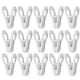 thumbnail image 1 of 25 pinzas de plástico para toallas, de colores brillantes, multiusos, resistentes al viento, para tendedero (blanco), 1 of 7