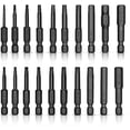 thumbnail image 4 of Professional 10-Piece Metric Hex Bit Set with 1/4 Inch Magnetic Hex Shank - 100mm Length, Black Oxide Finish, Compact Storage Card for DIY & Maintenance Tasks, 4 of 6