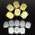thumbnail image 2 of Gold/Chrome Electric Guitar Neck Plate Back Cover Plate for Fender Stratocaster Telecaster - Premium Replacement Part, 2 of 3