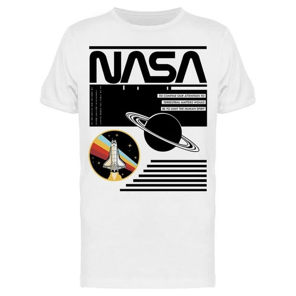 Playera NASA Para Hombre - Planeta Saturno Nasa T-shirt