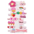thumbnail image 2 of Hairpin Candy-colored 's hair accessories, flower and fruit, rainbow hairpin set, girl cartoon  cute hairpin,Package include 56 count Hair Clips, 2 of 6